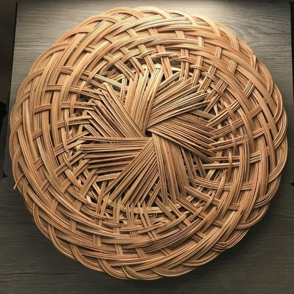 Wall Flat Wicker Basket